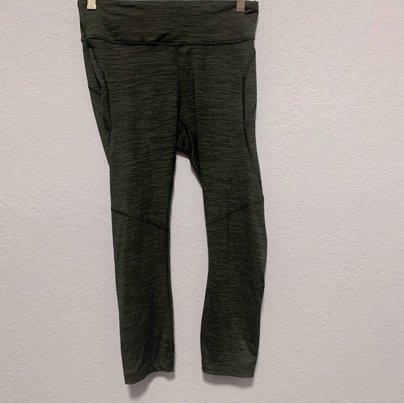 Outdoor Voices Gray Marled Drawcord Pocket Cropped Leggings - Picture 1 of 8